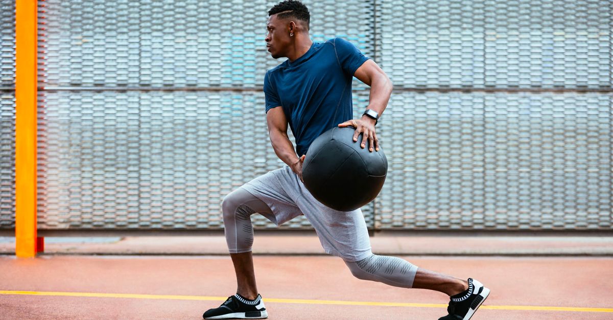 touch and twist with medicine ball