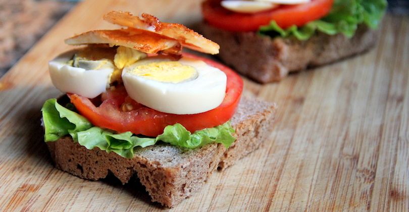 Egg and Halloumi Sandwich