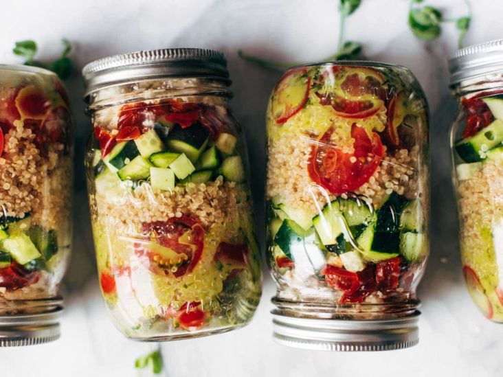 Meals in a jar » vegan meal prep 