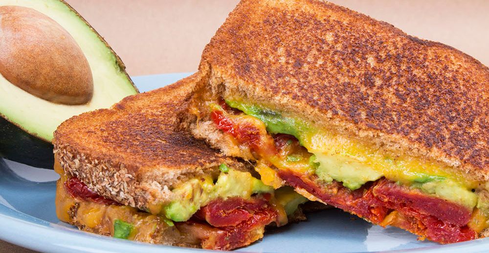 Sun-Dried Tomato and Avocado Grilled Cheese