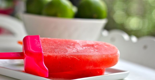 Watermelon-Lime Popsicles