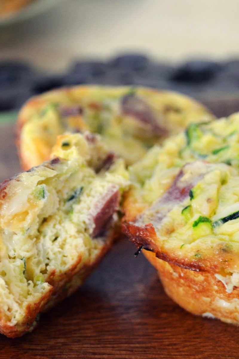GlutenFree ZucchiniBacon Egg Muffins