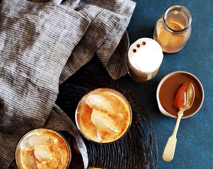 Easy Cold Brew Coffee with Cinnamon Vanilla Creamer - A Latte Food