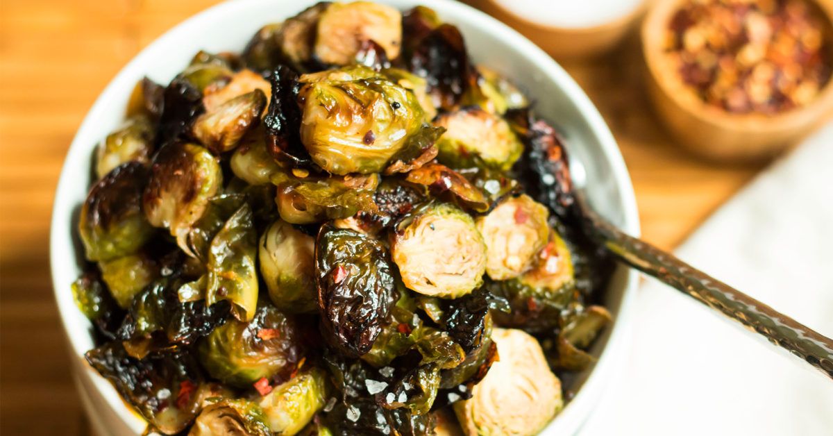 Wonton Soup with Shrimp, Mushrooms & Brussels Sprouts