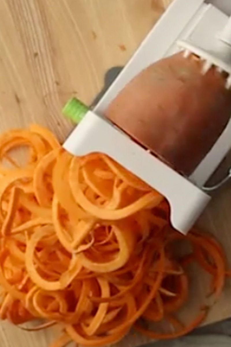How to Make Curly Fries using the KitchenAid Spiralizer - Amy Learns to Cook