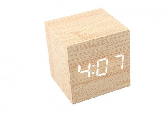 Mini Wooden Desk Clock