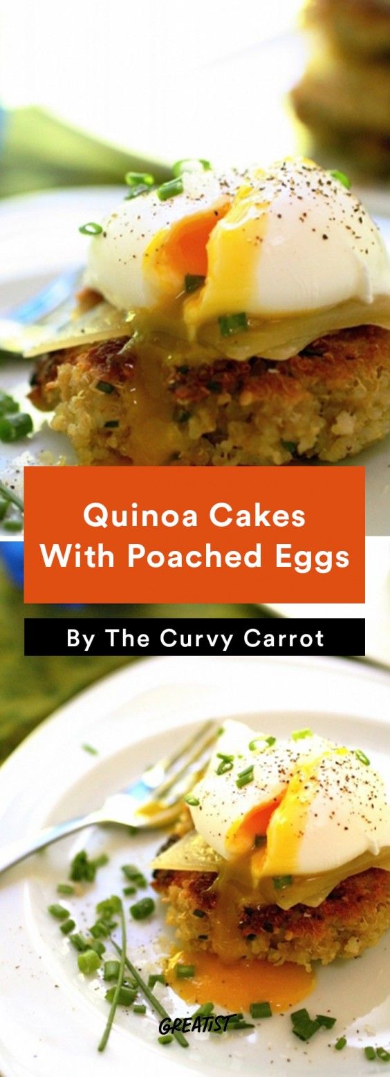 Breakfast for Dinner Recipes: Quinoa Cakes With Poached Eggs