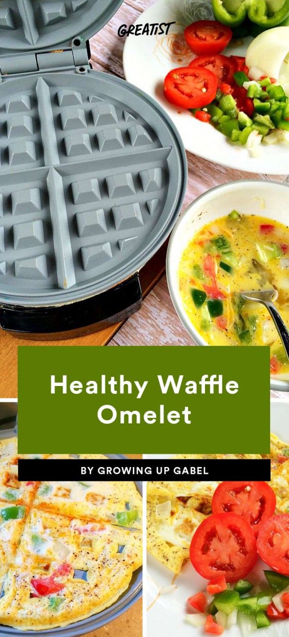 Healthy Waffle Omelet