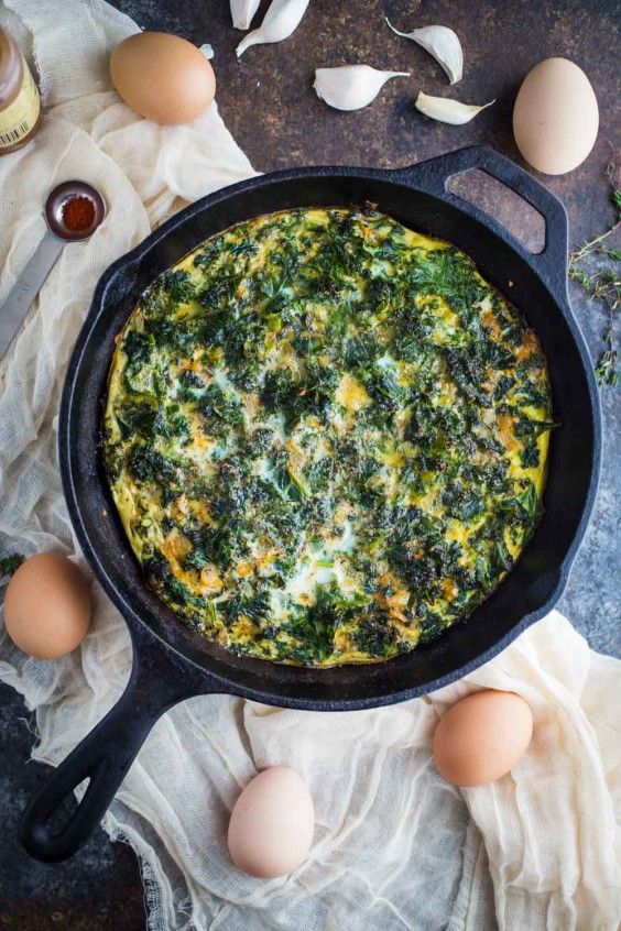 Greens Recipe: Kale and Garlic Frittata