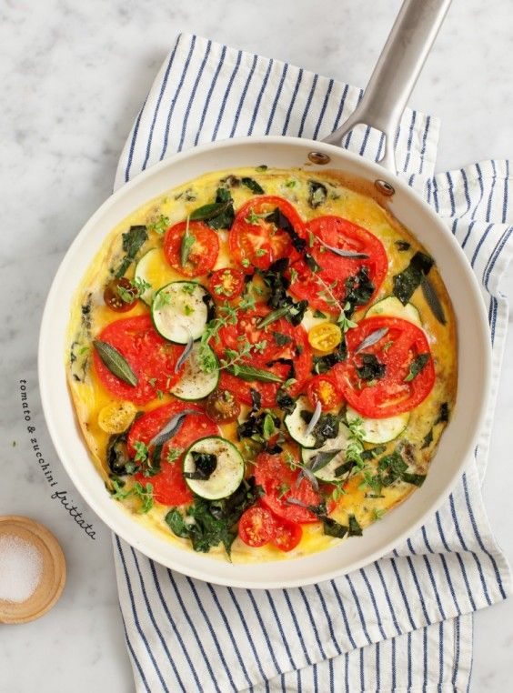 One Pot Meals: Tomato and Zucchini Frittata