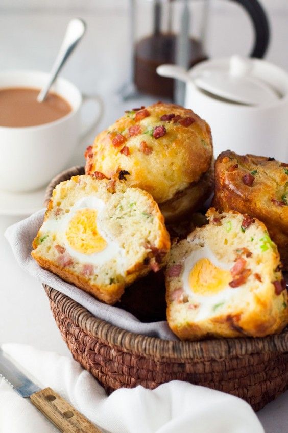 13. Egg and Bacon Breakfast Muffins