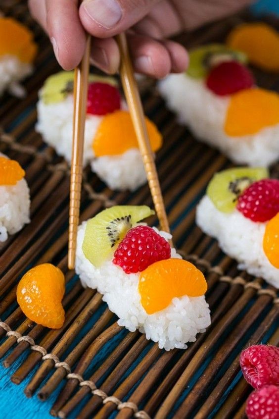 fruit sushi
