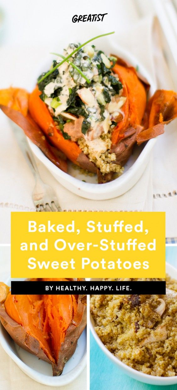 Baked Stuffed and Over-Stuffed Sweet Potatoes