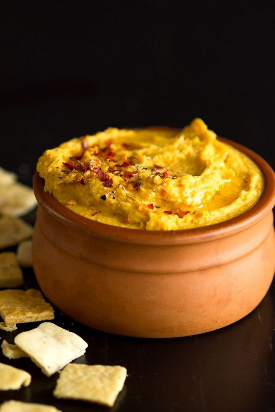 Turmeric Sweet Potato Hummus Recipe