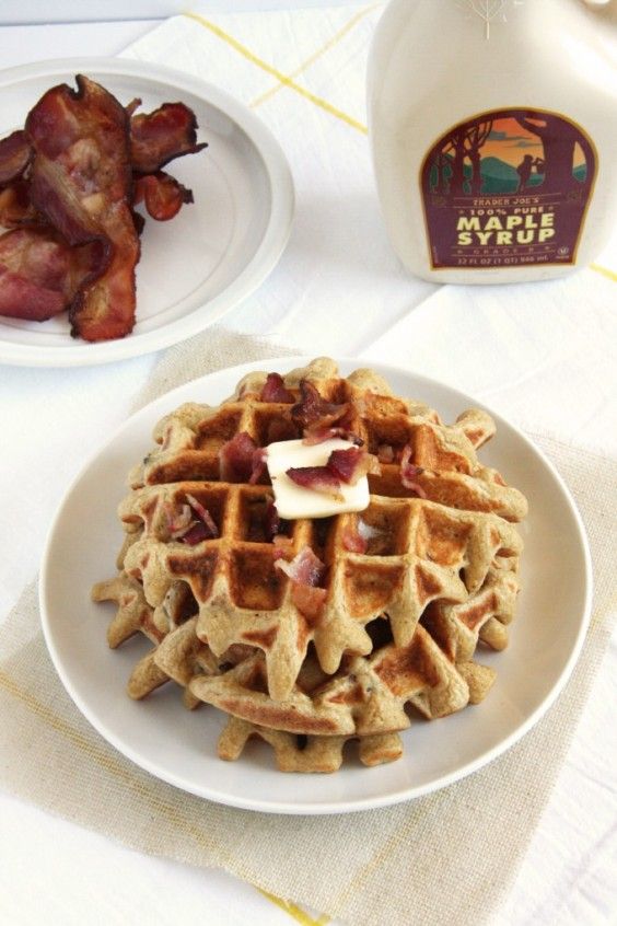 6. Maple Bacon Waffles
