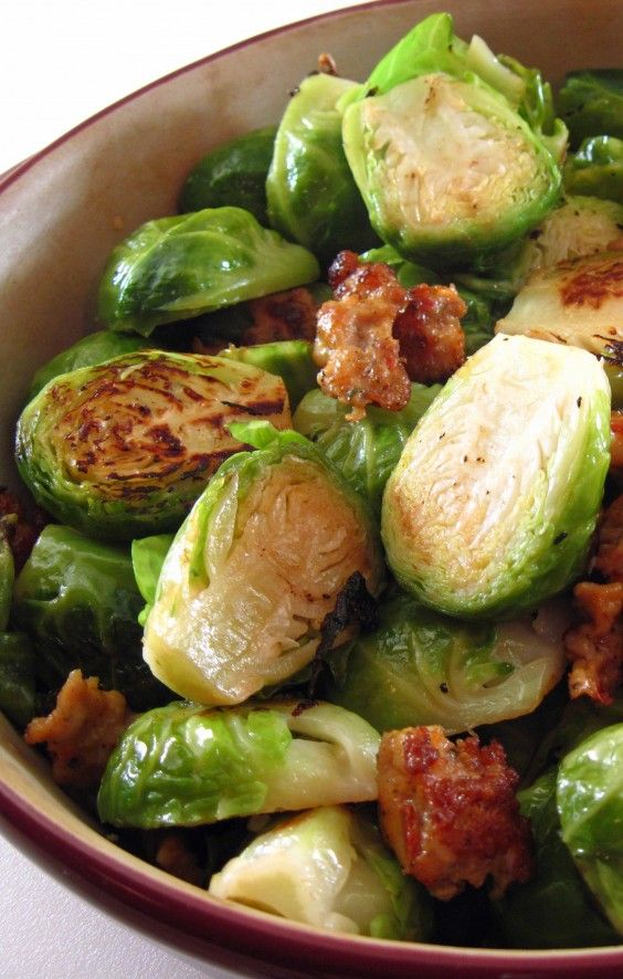 brussels sprouts with sausage