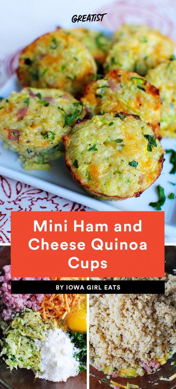 Mini Ham and Cheese Quinoa Cups