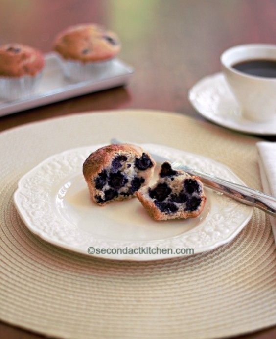 3. Gluten-Free, Low-Fat Blueberry Muffins