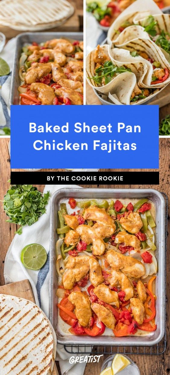 Baked Sheet Pan Chicken Fajitas