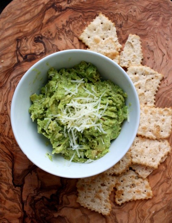 Grilled Guacamole With Parmesan and Basil Recipe