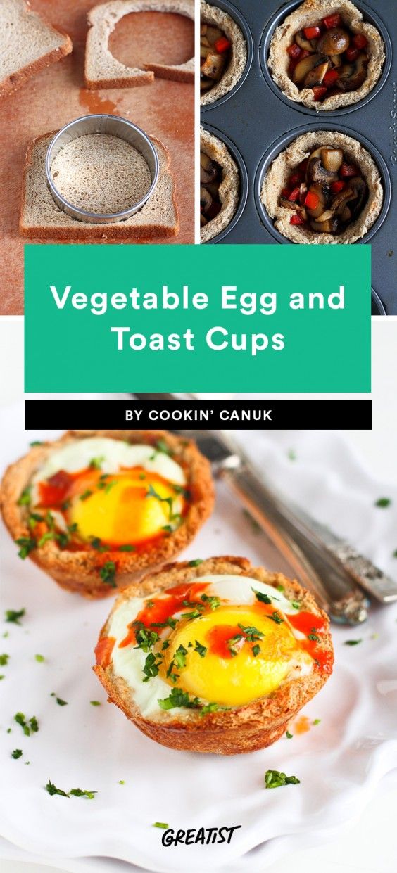 Vegetable Egg and Toast Cups