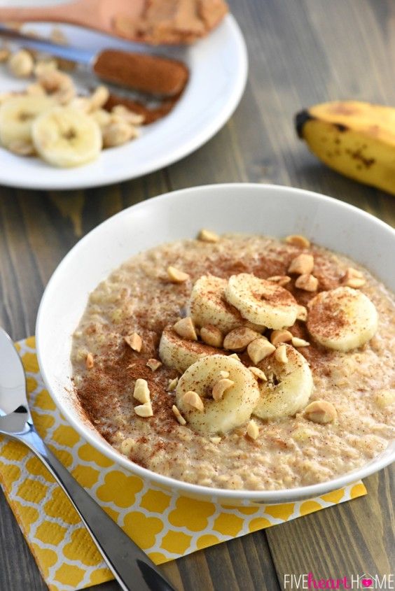 One Pot Meals: Peanut Butter Banana Oatmeal