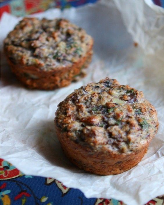 Paleo Mushroom Muffins with Almond Flour
