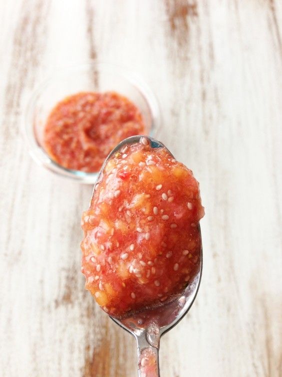 Strawberry and Peach Chia Seed Jam