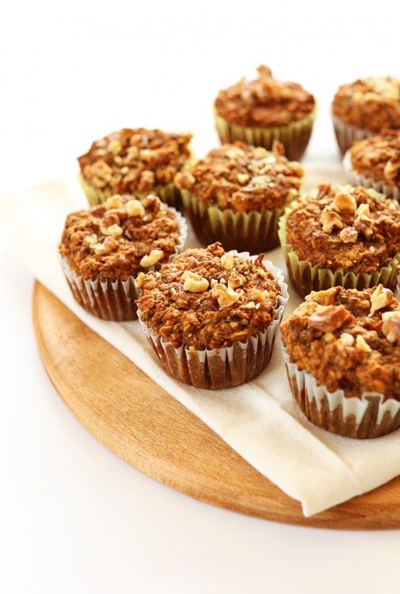9. One Bowl Carrot Cake Apple Muffins