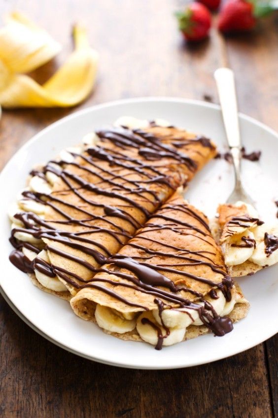 Almond Oat Banana Crepes