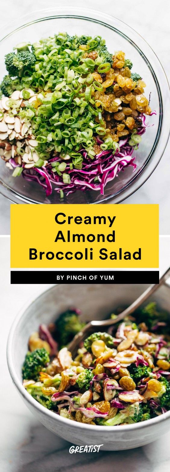 Creamy Almond Broccoli Salad Recipe