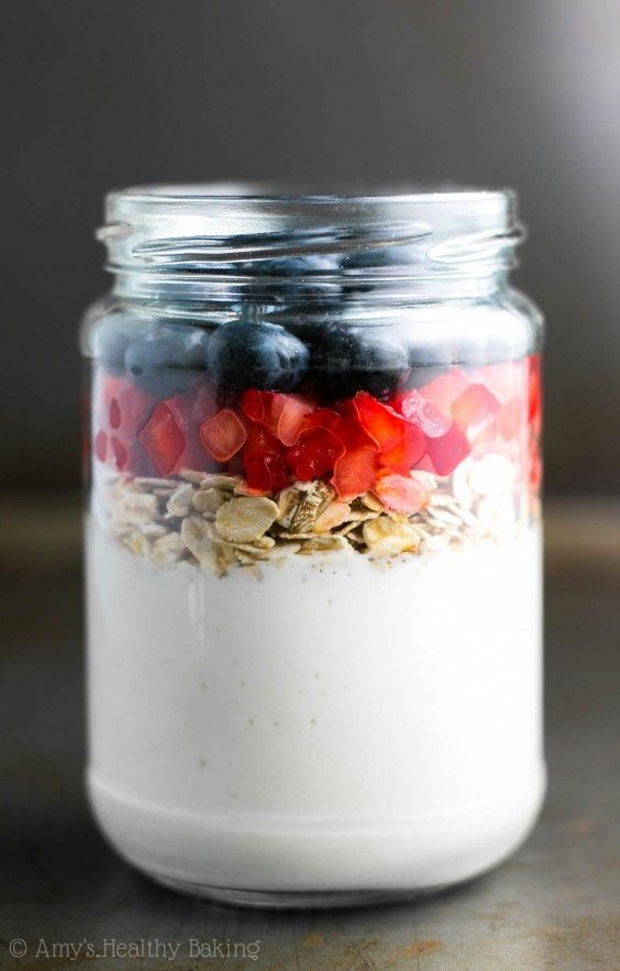 5. Mixed Berry Protein Overnight Oats