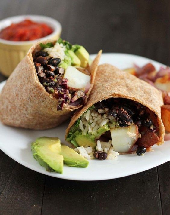 Cooking For Two: Black Bean, Potato, and Avocado Breakfast Burrito Recipe