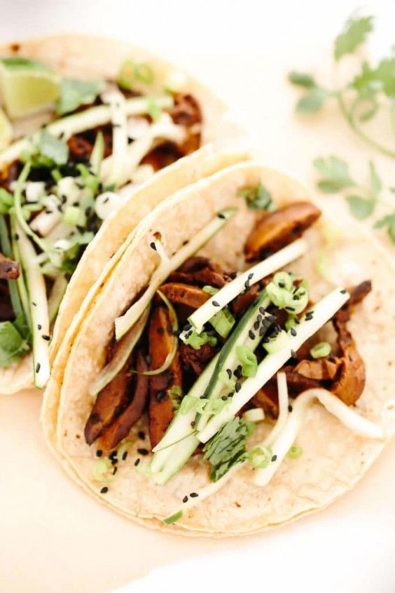 7. Vegan BBQ Mushroom Tacos