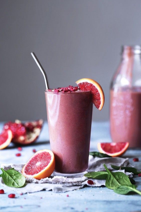 24. Blood Orange Berry Smoothie