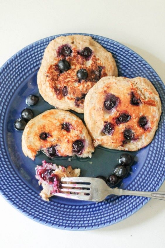 4. Oatmeal Blueberry Yogurt Pancakes