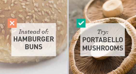 Low Carb: Hamburger buns for Portabello mushrooms