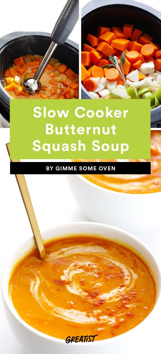 Slow Cooker Butternut Squash Soup Recipe