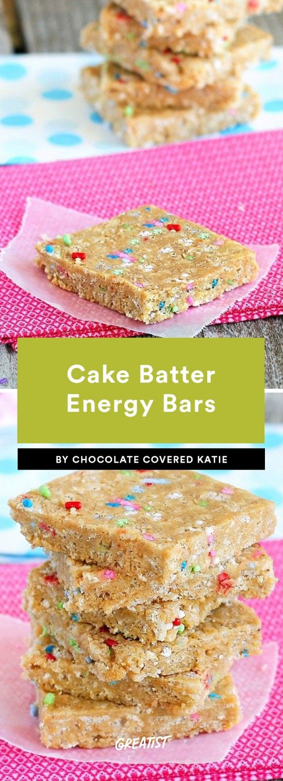 2. Cake Batter Energy Bars
