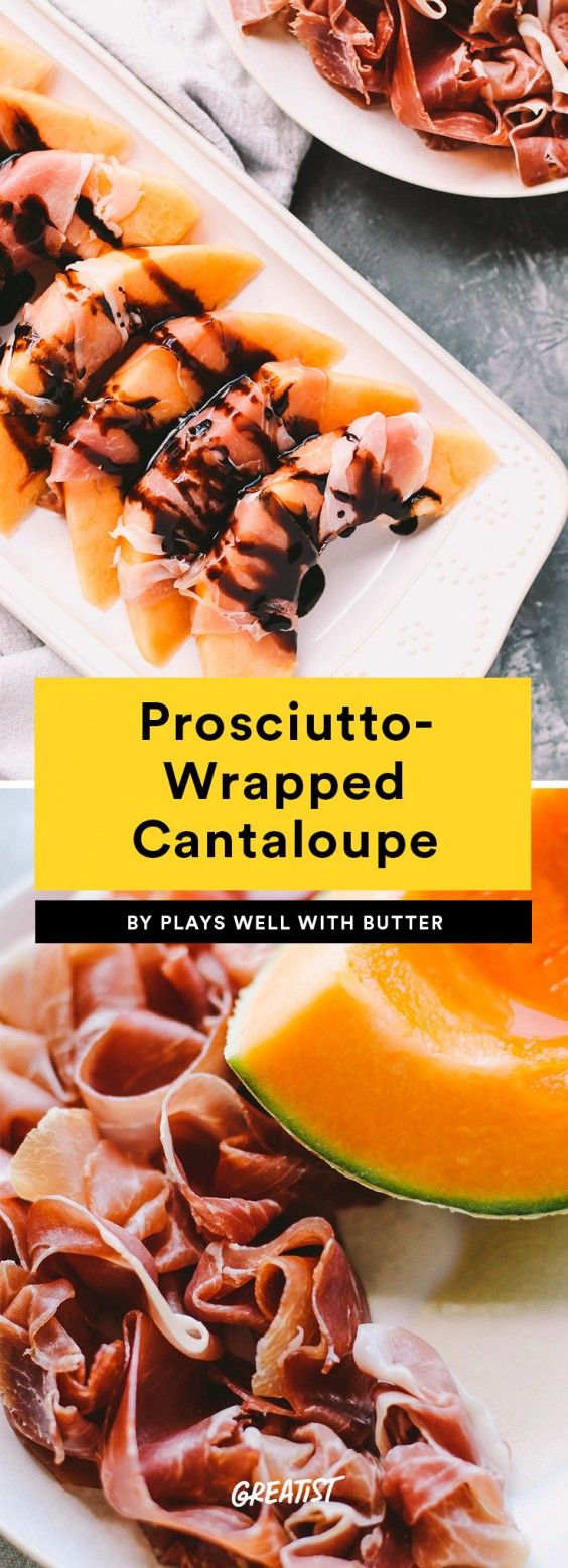 Prosciutto Wrapped Cantaloupe