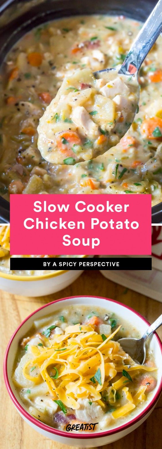 Slow Cooker Chicken Potato Soup Recipe
