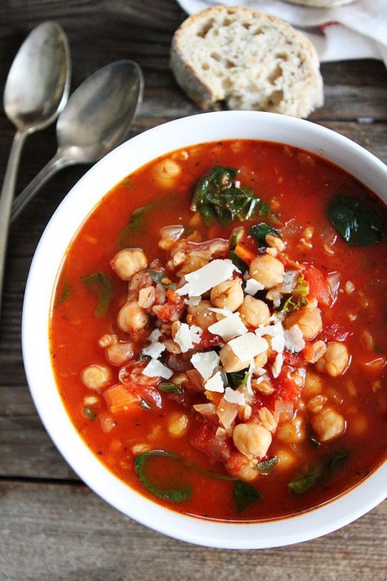 17. Chickpea Farro Soup