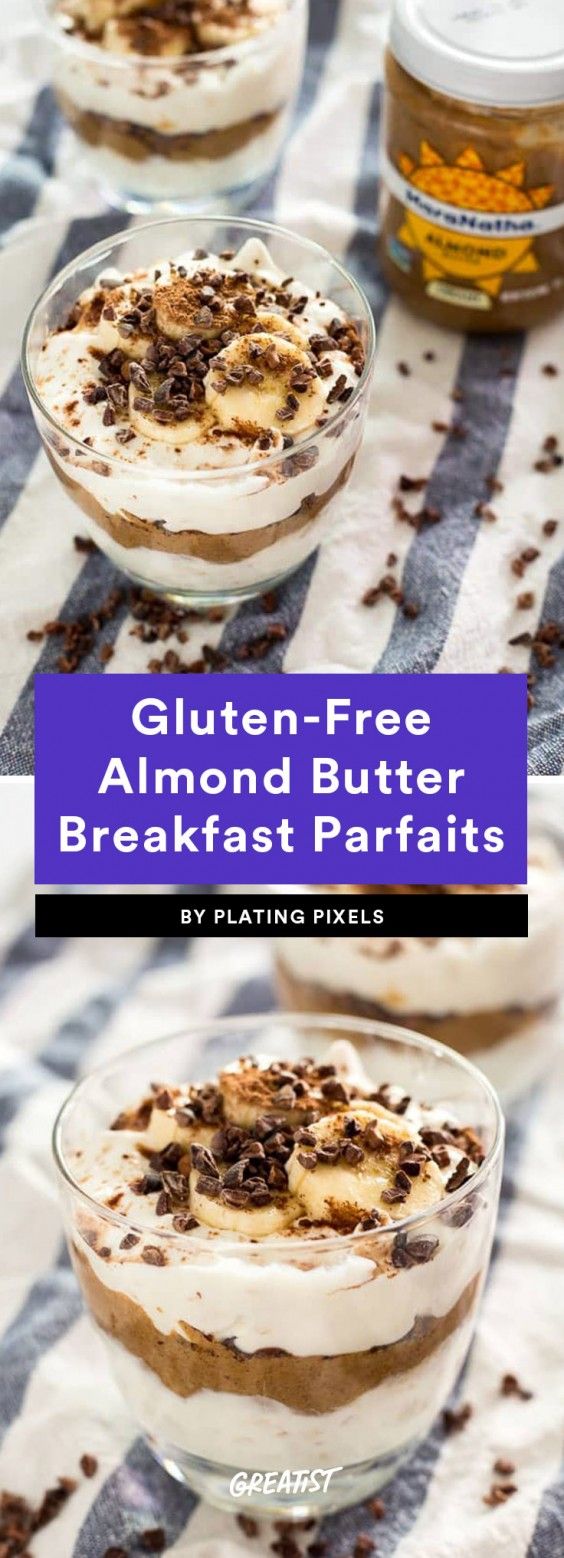 2. Gluten-Free Chocolate Almond Butter Breakfast Parfaits