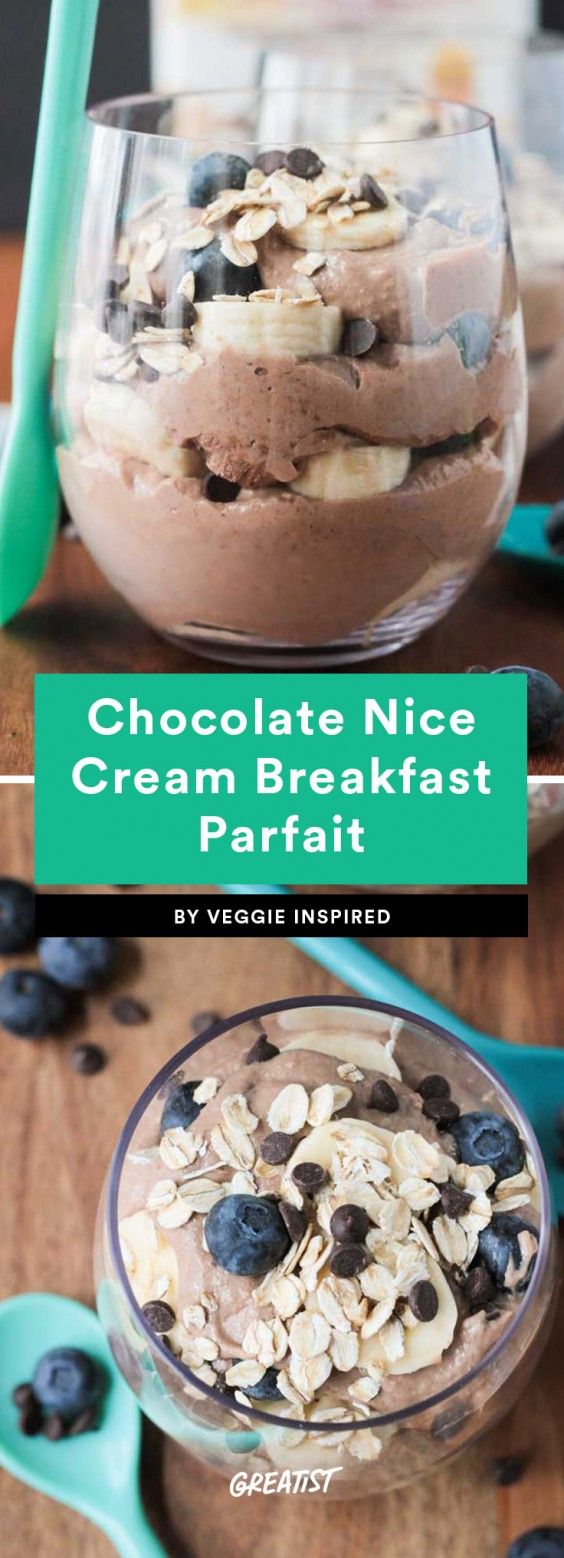 4. Chocolate Nice Cream Breakfast Parfait