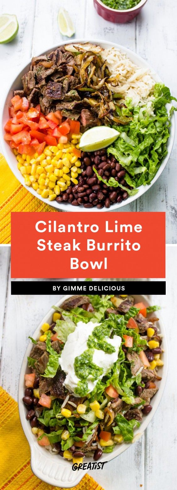 Cilantro Lime Steak Burrito Bowl