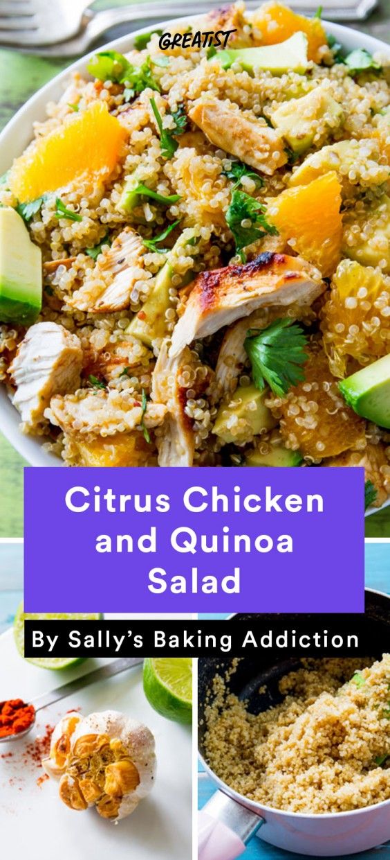 warm salads: Citrus Chicken and Quinoa Salad