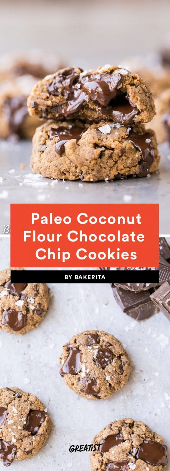 1. Coconut Flour Chocolate Chip Cookies