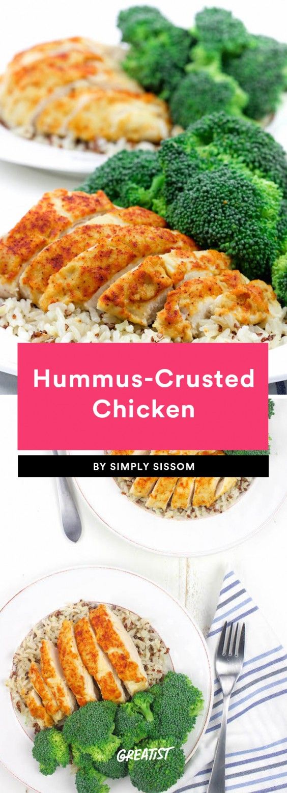 Hummus-Crusted Chicken