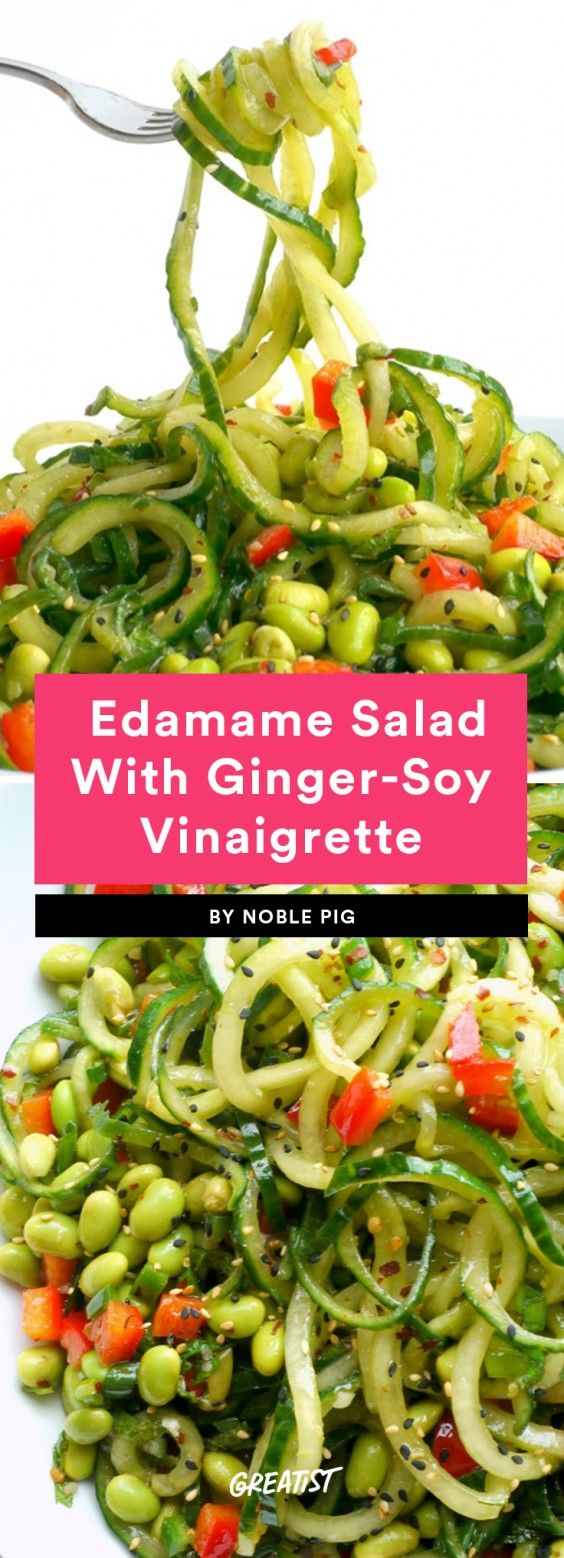 9. Cucumber Edamame Salad With Ginger-Soy Vinaigrette