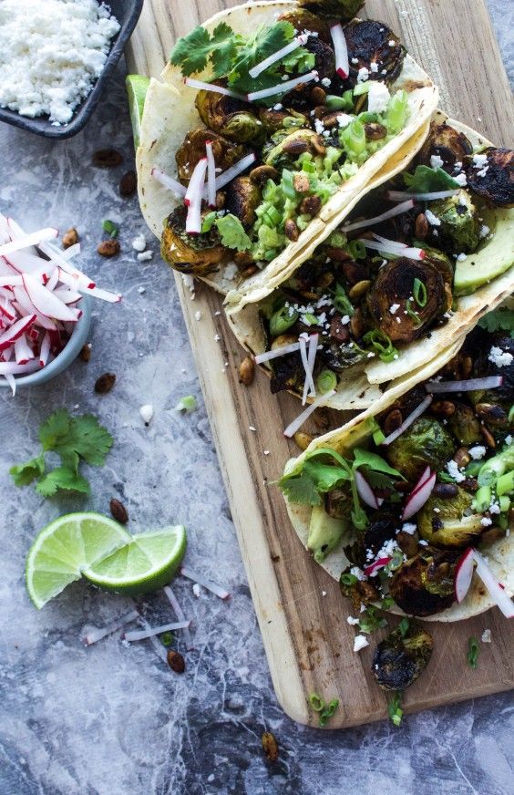 17. Blackened Brussels Sprouts Tacos